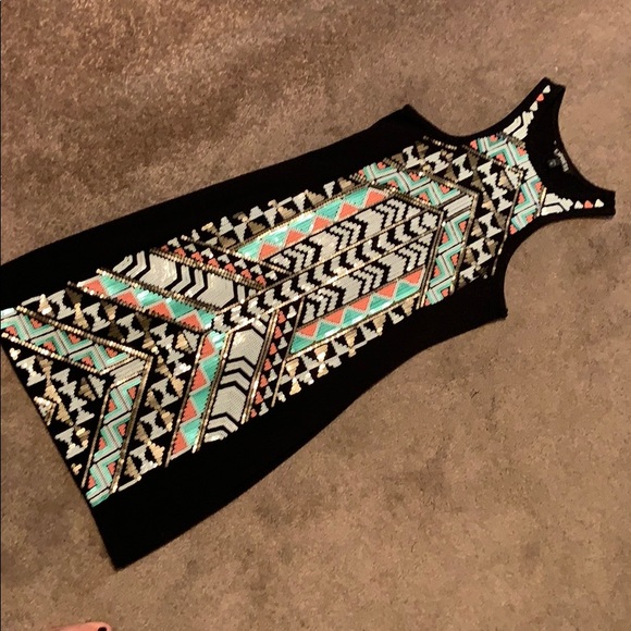 Express Dresses & Skirts - Sequin body con express dress